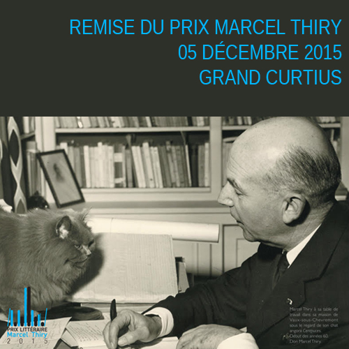 Remise du prix Marcel Thiry 2015